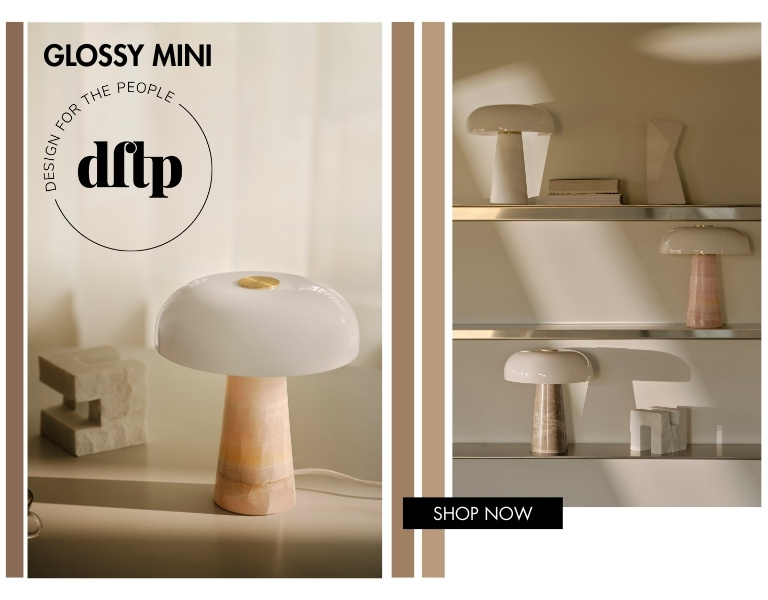 Table lamp place on bookshelf